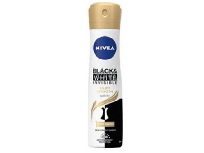 DEODRANT INVISIBLE BL & W SILKY 150ML 82282 NIVEA 
