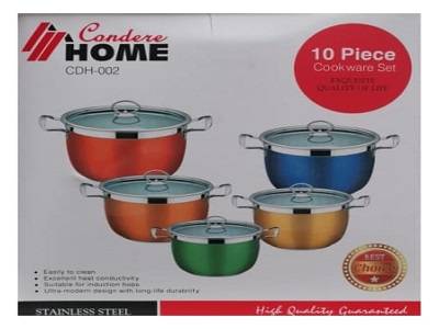 COOKWARE SET 10PC CDH002 CONDERE