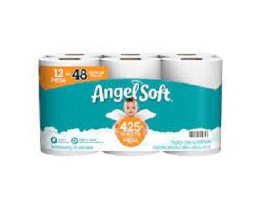 TISSUE ROLL BLUE 1PLY 10PC  ANGELSOFT